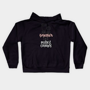 Milk and Cookies Valentine Kids Hoodie